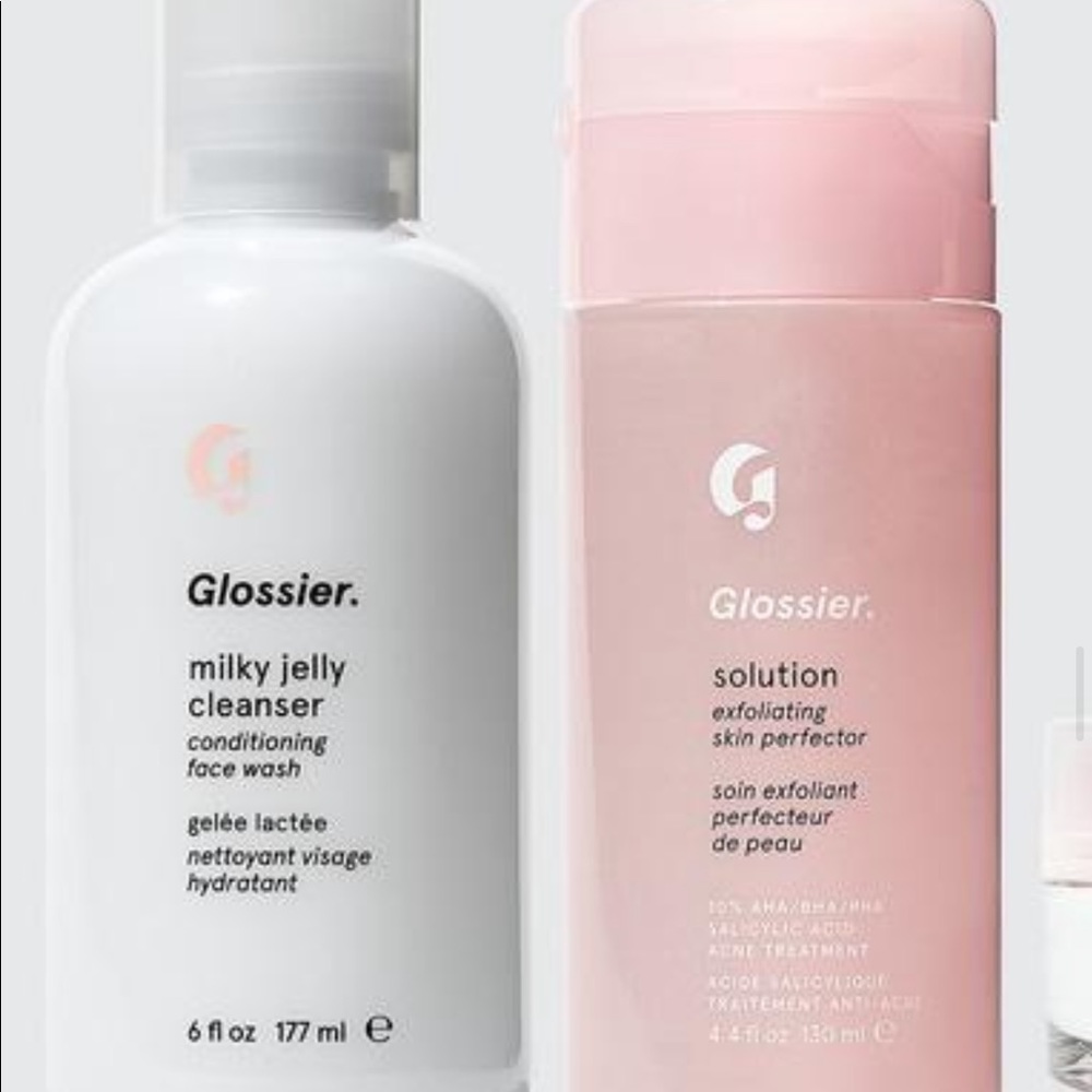 glossier face wash and toner